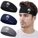 3PCS Sports Sweat Bands for Men & Women – Adjustable Headbands